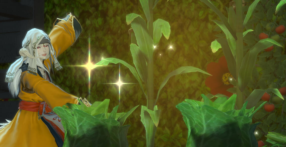 Ms. Kha shows off locally grown flora.